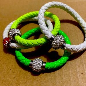 French Braid Shamballa Magnetic Bangle